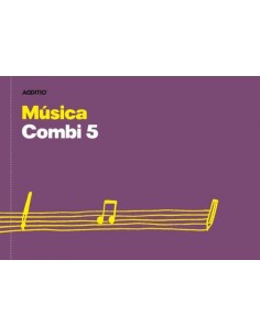 Cuaderno 4º musica Combi 5 pentagramas de 16mm por pag con hoja microperforada para anotaciones 24 hojas
